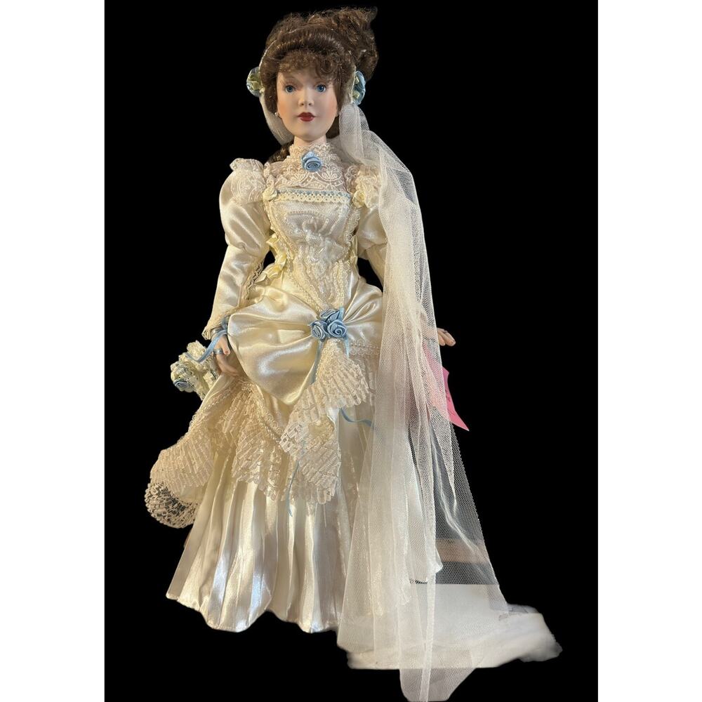 Paradise Galleries Treasury Collection 18" Porcelain Doll ROSE, VICTORIAN BRIDE